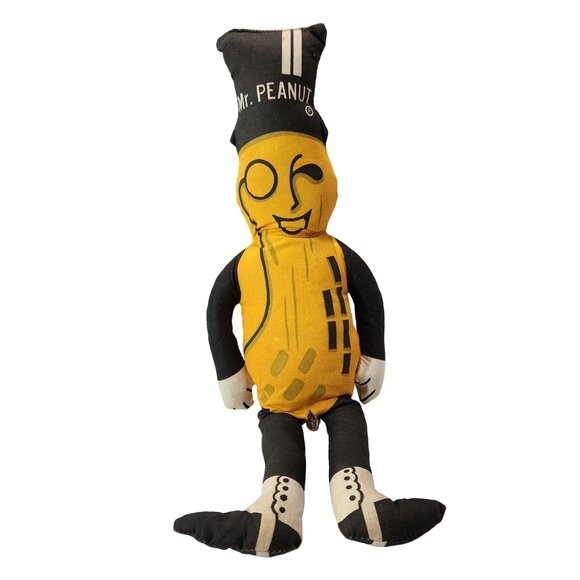 Mr. Peanut Vintage 90s Planters 18" Stuffed Plush Toy Doll Advertising - Picture 1 of 10